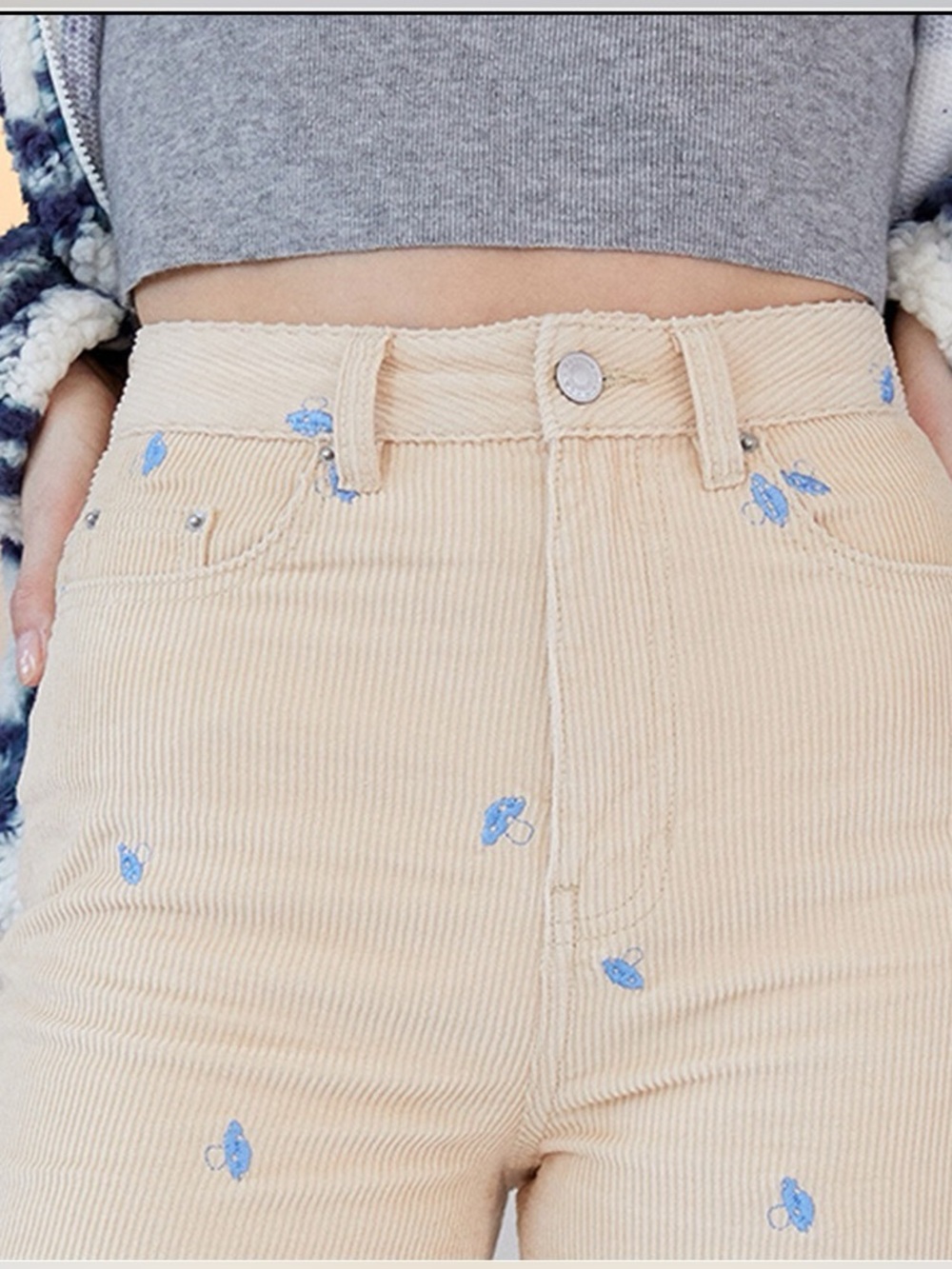 PacSun Mushroom Embroidery Pants